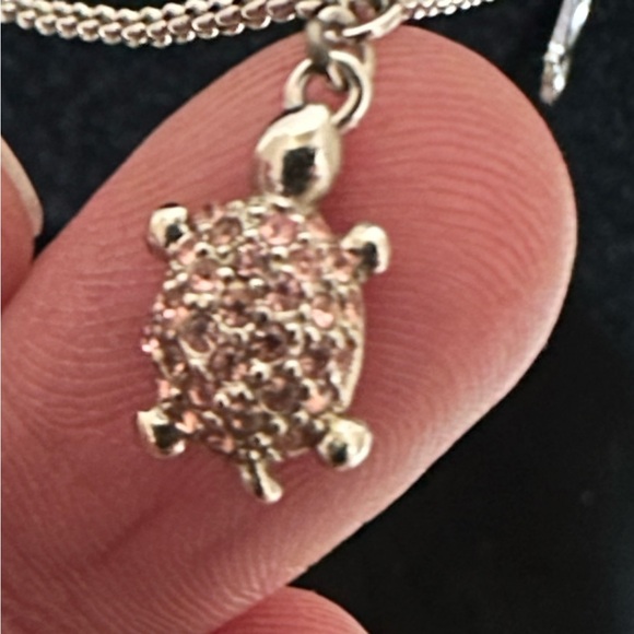 Dior Oblique Turtle Crystal Pendant Necklace - Picture 3 of 6